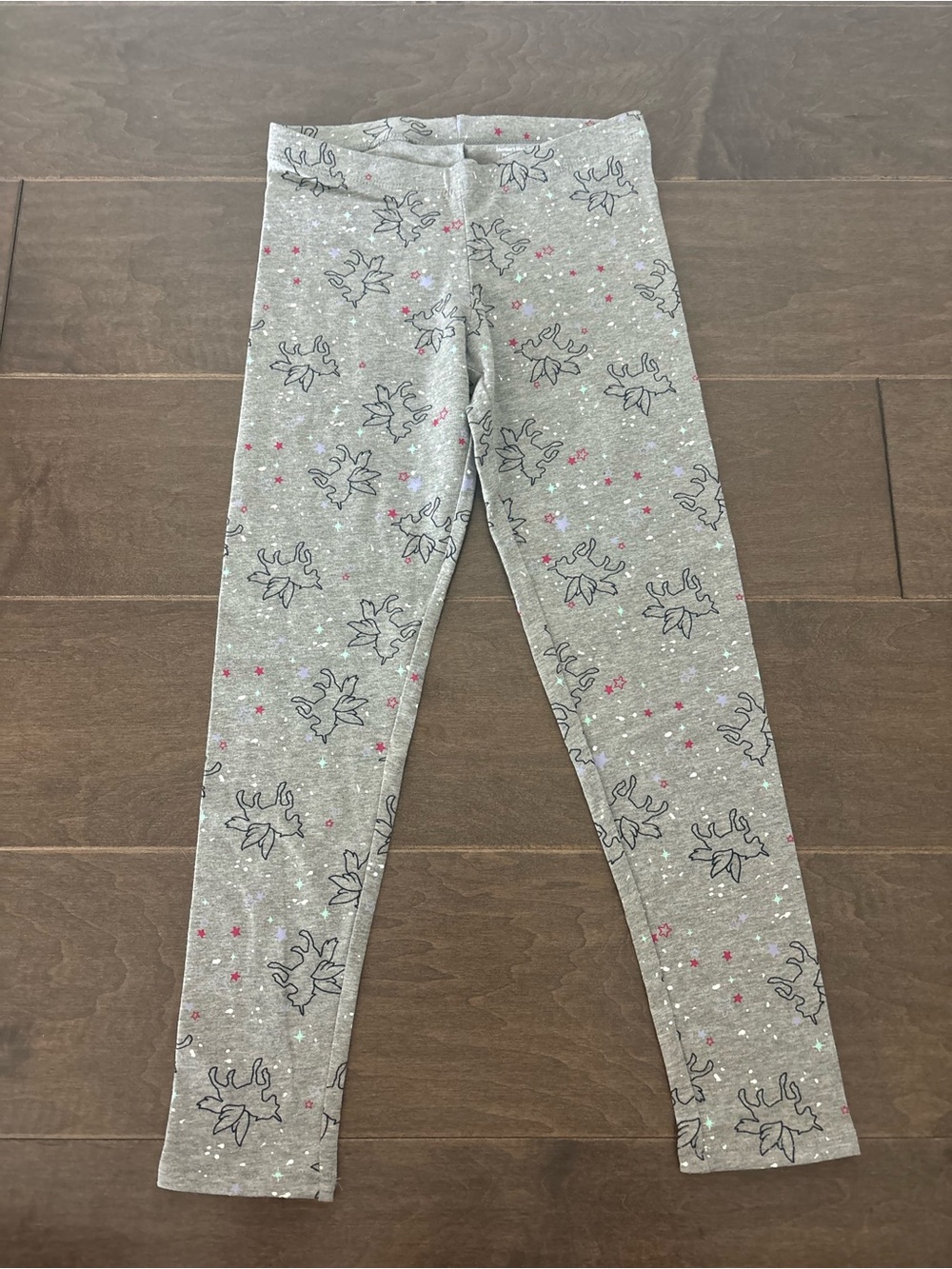 Kids Gray Unicorn Print Leggings